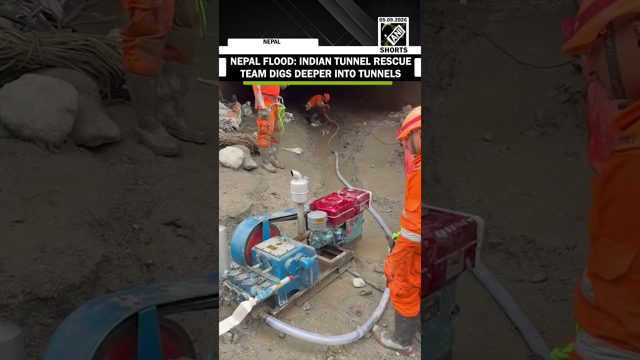 Indian tunnel rescue team digs deeper into tunnels with Nepali Army in search ops post flash flood