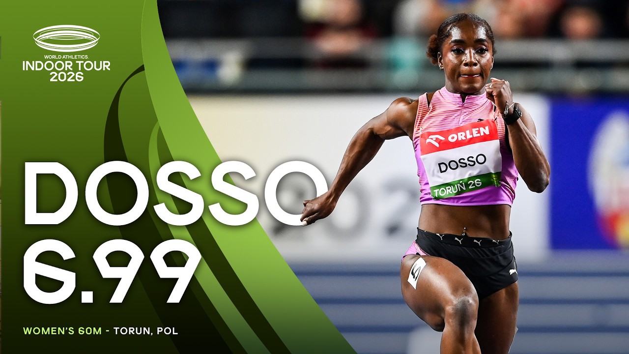Zaynab Dosso STORMS to 6.99 national record over 60m | World Indoor Tour Gold 26