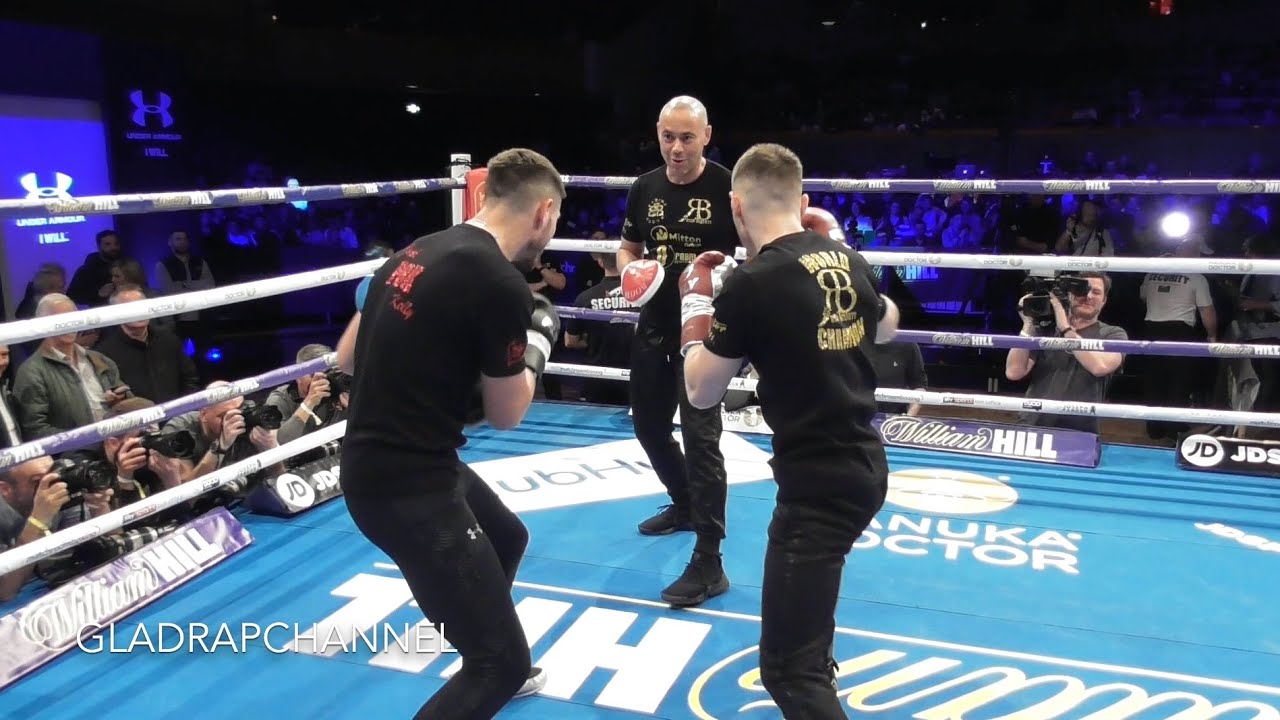 Josh Kelly and Ryan Burnett Public Workout with Adam Booth | Joshua vs Parker Undercard