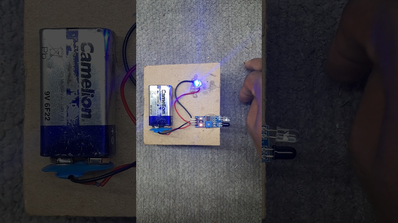 How to make a IR sensor project using LED // school student project#led #sensor #shorts #vuralvideo