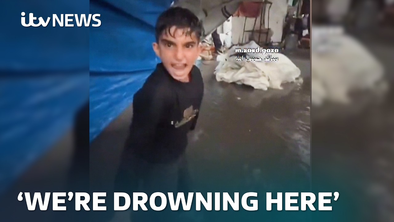Devastating winter flooding adds to suffering in Gaza | ITV News