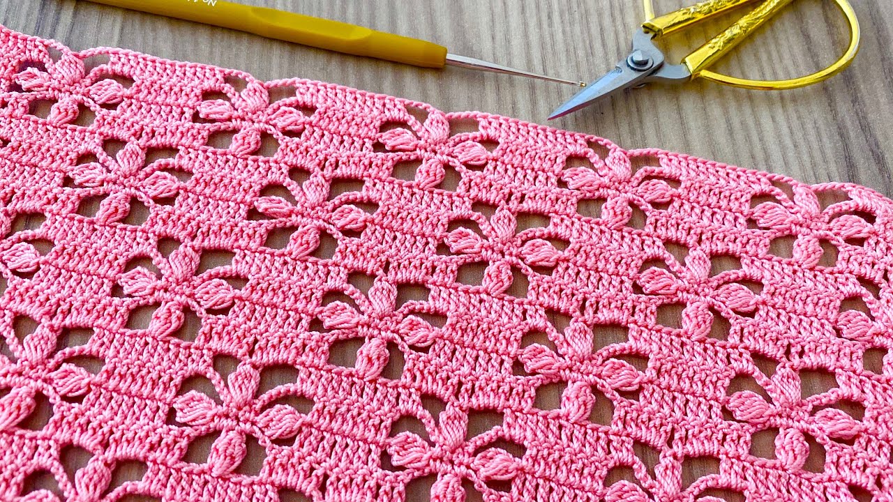 MOTIF LOOK ONE PIECE Gorgeous Crochet Blouse, Vest, Shawl, Tunic, Runner Pattern Tutorial