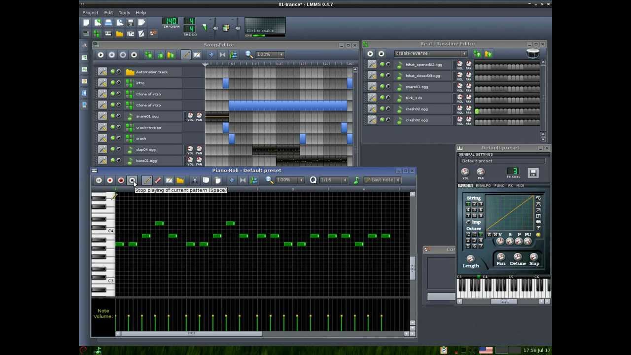 LMMS create music 2 - under Linux