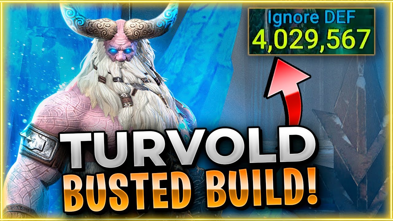 The Number 1 NUKER!! MIND BLOWING DAMAGE! Raid: Shadow Legends Turvold Best Build