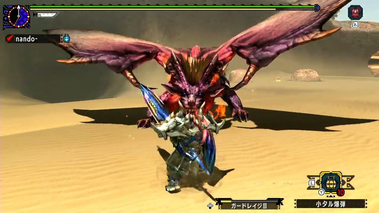MHXX G★4 テオ・テスカトル ブシドーランス 6:06  (Teostra: lance)