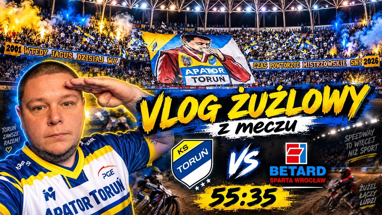 MOTOARENA ODPŁYNĘŁA! KS Toruń rozbił Spartę Wrocław 55:35 i jest o krok od złota | VLOG ŻUŻLOWY