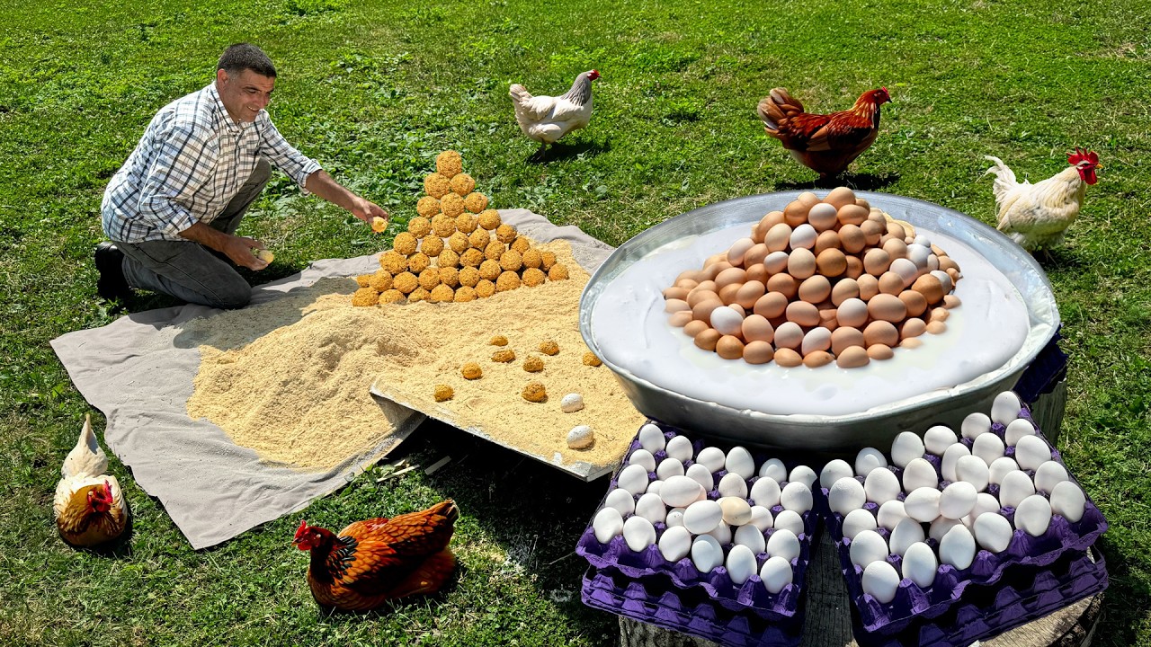 🥚 Hermits Cook 100 Year Old Eggs in the Village! The most Ancient Recipe on Earth 🌍