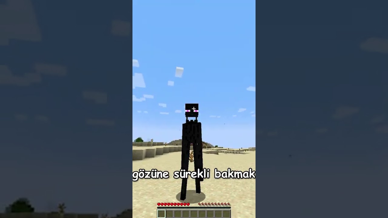 Minecraft'ta Enderman'in G&ouml;z&uuml;ne Bakın. Neden mi ?