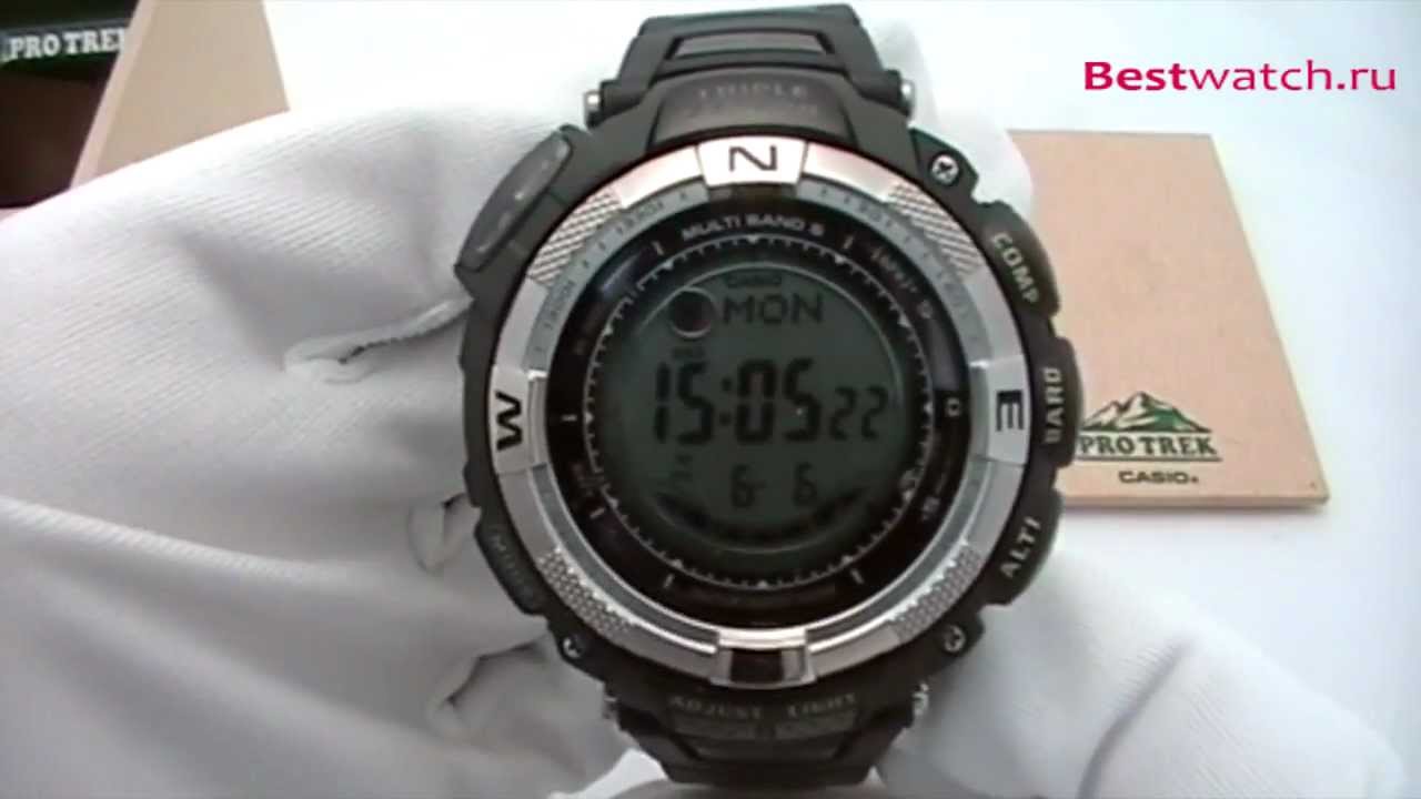 Обзор мужских часов Casio Pro Trek PRG-130-1V