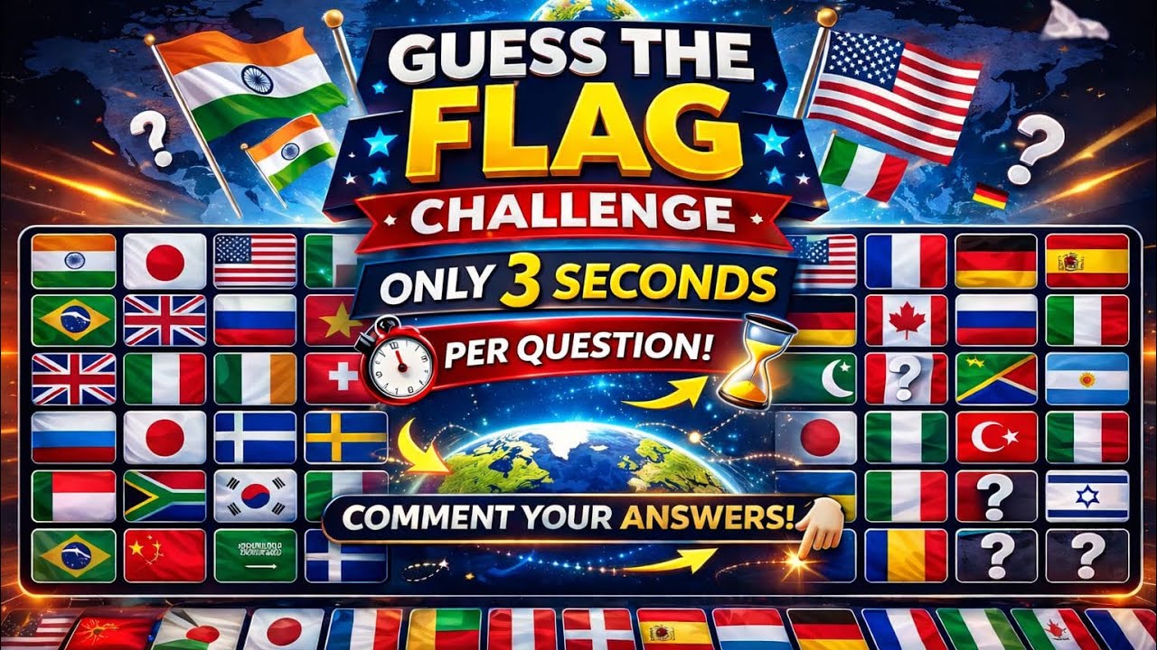 Guess the Flags🏁| Can you score 50/50!!!!!😉🌏🏆...Test your knowledge....