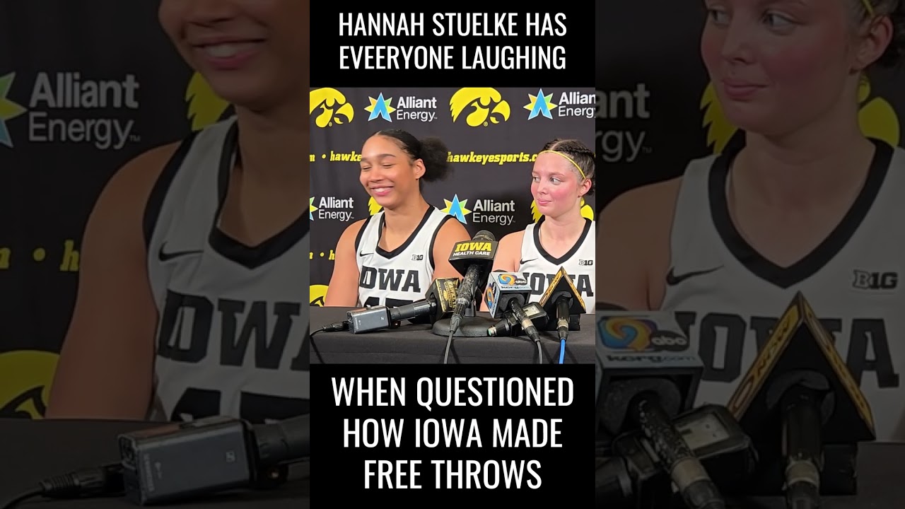 Iowa's Hannah Stuelke's Answer Is Hilarious #shorts #hawkeyes