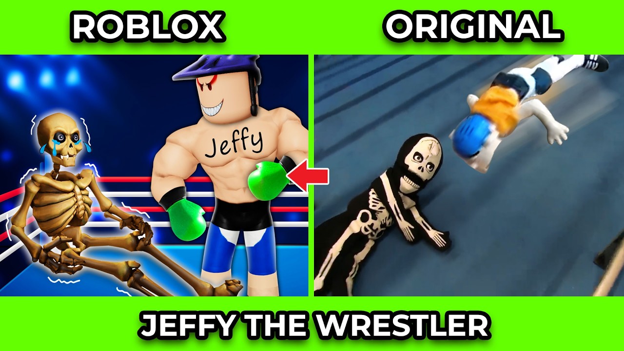 SML Movie vs SML ROBLOX: Jeffy The Wrestler + BEST OF SML VIDEOS ! Side by Side
