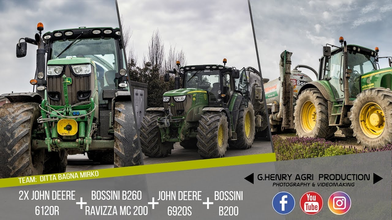 2 John Deere 6210R + Bossini & Ravizza / JD 6920S + Bossini B 200 | Team Bagna [Product Video]