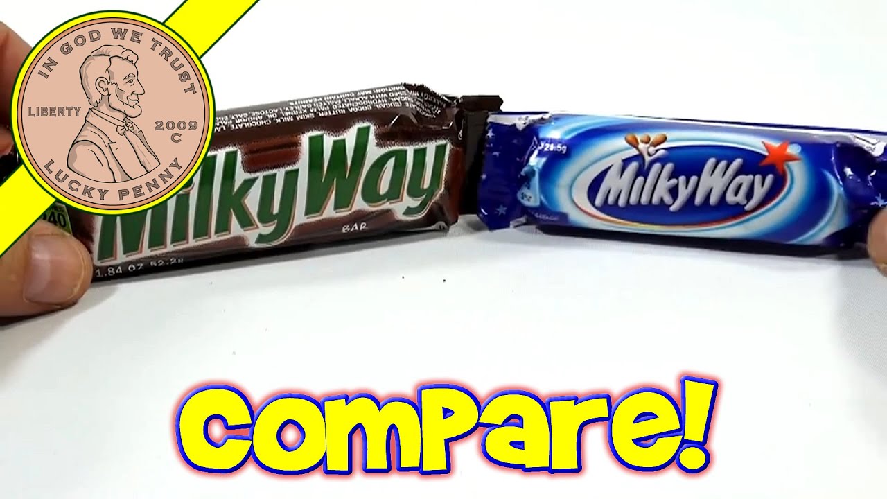 Comparing a UK Milky Way to a USA Milky Way + Bonus Mars Bar!