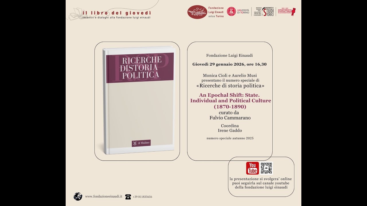 LdG: An Epochal Shift: State. Individual and Political Culture (1870-1890) | F. Cammarano (cur.)