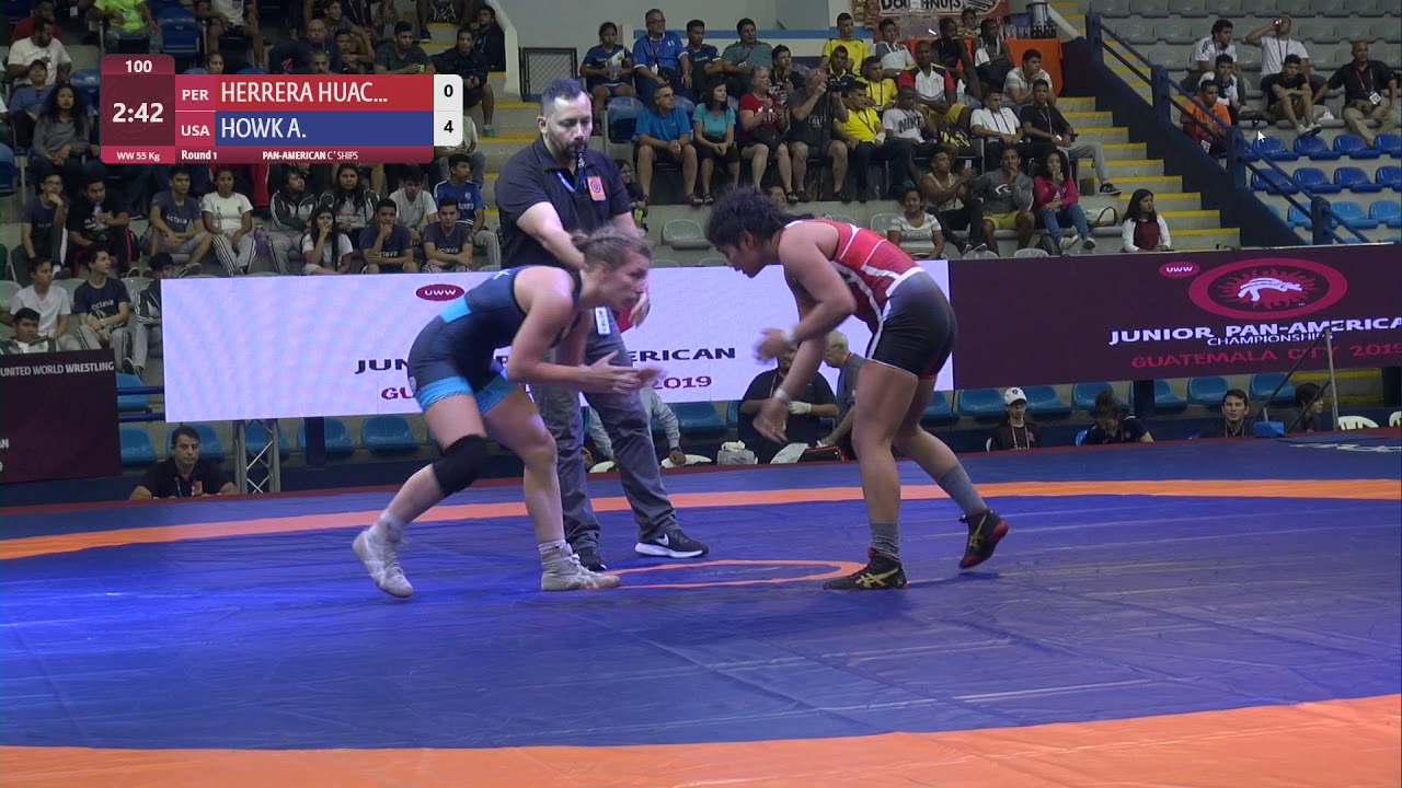 Round 1 WW - 55 kg: N. HERRERA HUAC (PER) v. A. HOWK (USA)