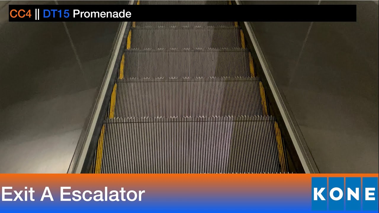 Promenade MRT Station || Kone Escalator (Exit A)