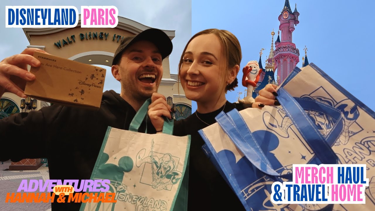 Disneyland Paris Merch Haul | Travel Home Day CDG - EDI | Giveaway Announcement | DLP 2025