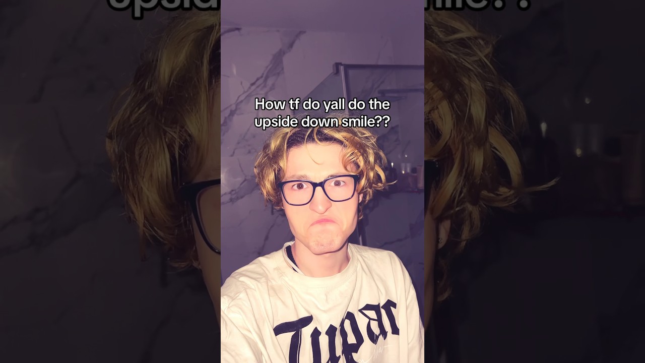 How to do upside down smile?🙃