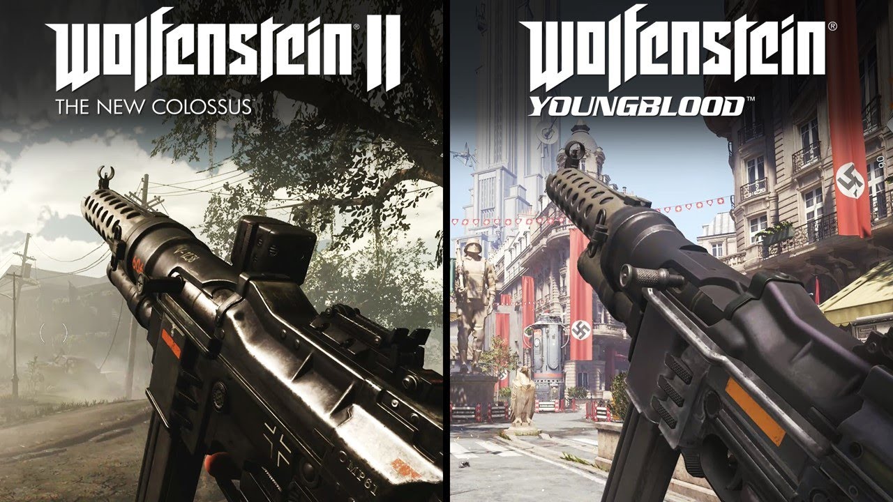 Wolfenstein: Youngblood против The New Colossus | Прямое сравнение