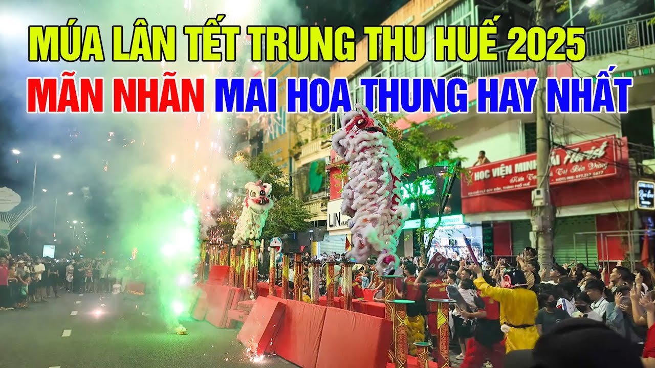 Huế: Mãn nhãn màn Múa Lân vui Tết Trung Thu Mai Hoa Thung hay nhất 2025 khiến khán giả trầm trồ