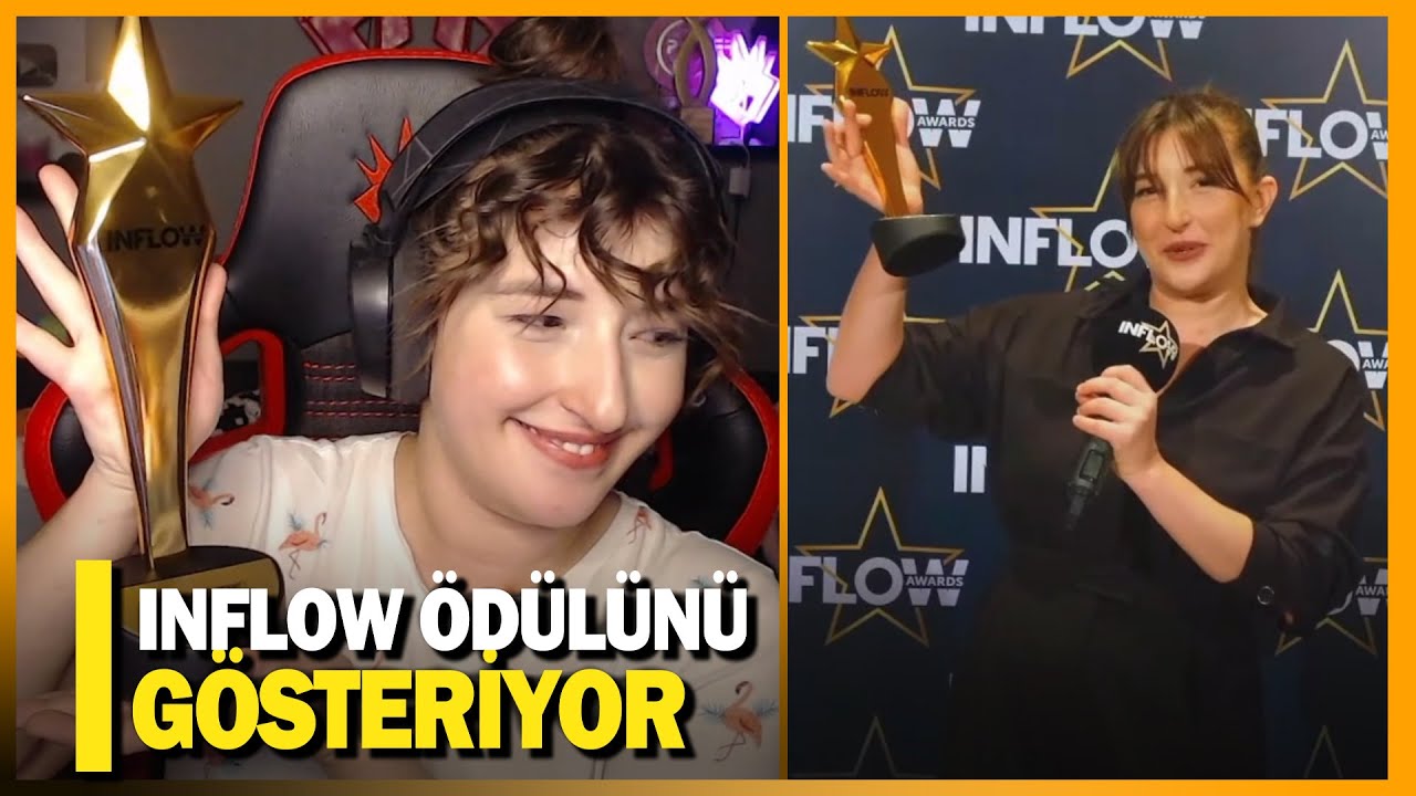 Pqueen - Inflow Ödüllerinde Aldığı Ödülü Gösteriyor !