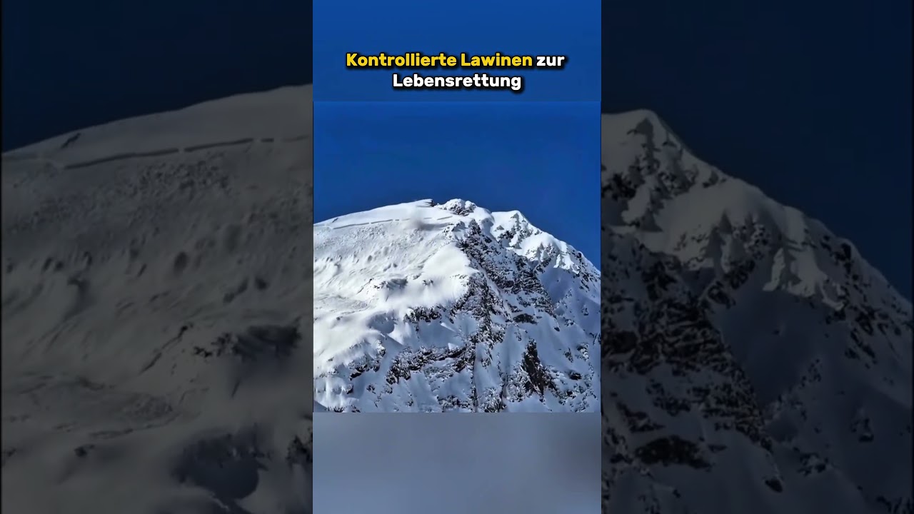 Kontrollierte Lawinen retten Leben
