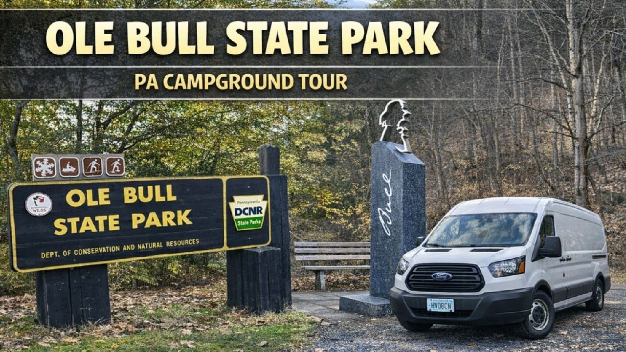 Ole Bull State Park PA Campground Tour