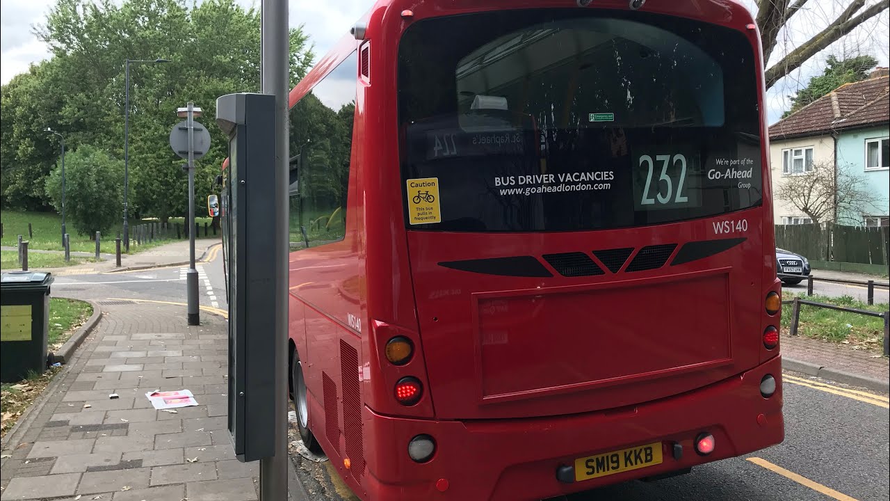 1ST DAY of ROUTE 232 GO-AHEAD LONDON | STREETLITE WS140 SM19 KKB