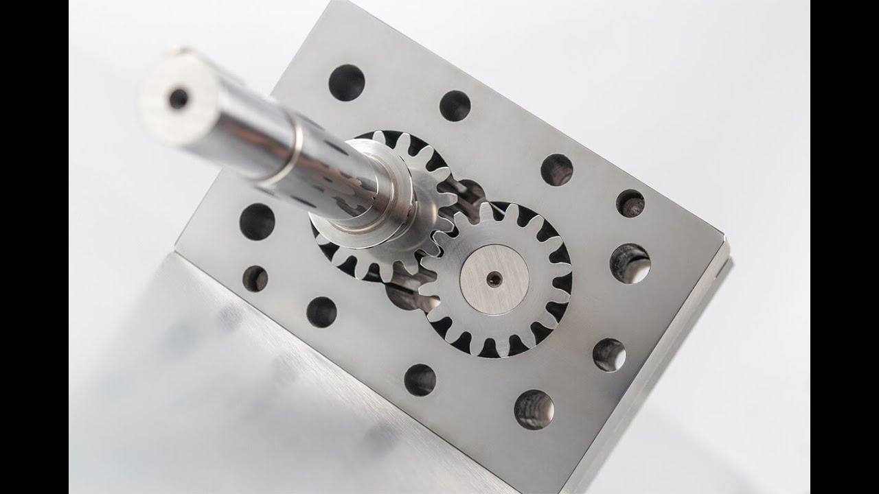 Two part glue dispensing machine gear pump maintain