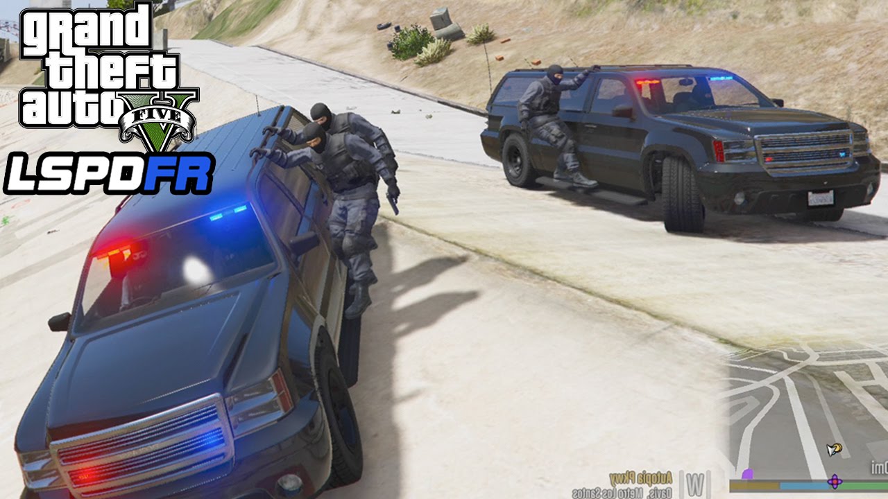GTA 5 - LSPDFR PLAY AS A COP - SWAT Patrol 12 - Episode #65: Gang Riot/Convoy