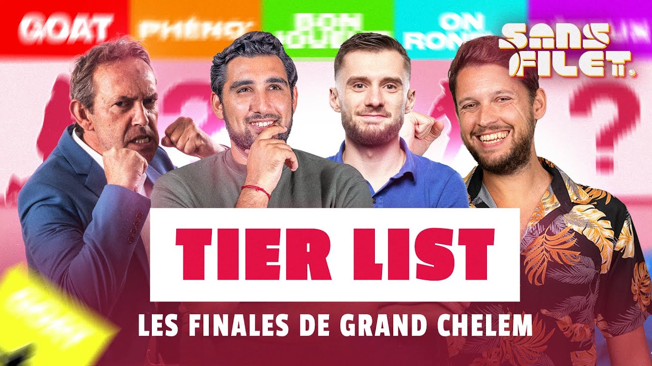 🎾 Les finales de Grand Chelem / Tier list #6 (Sans Filet)