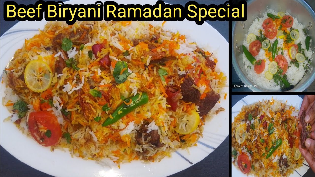 2kg Beef Biryani Recipe | Ramadan Special|Mazedar Beef Biryani Recipe By Cooking with maria umer 