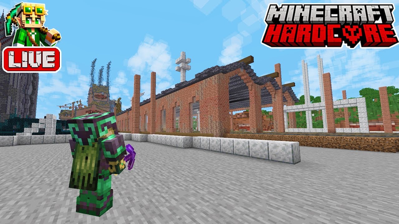 🔴 LIVE 🔴 Building a Fallout-Inspired Train Yard in my 53,800 Day Hardcore Minecraft World