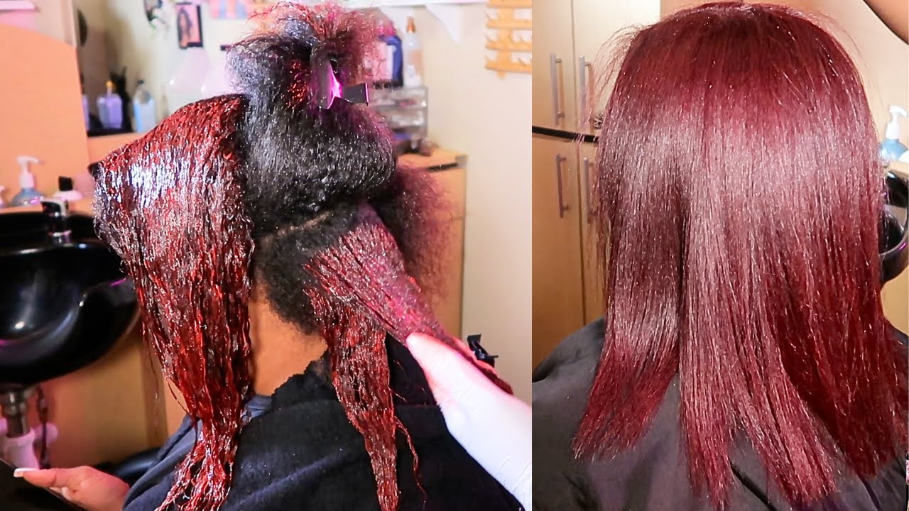How To: Coloring Natural Hair // L'Oreal Hi Color - Deep Auburn Red // Jasmine K & The Pretty Lounge