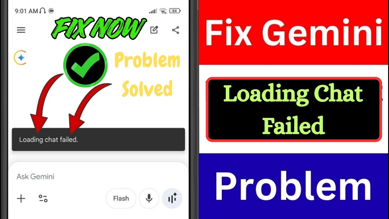 Fix Gemini Loading Chat Failed Problem 2026 | Gemini Chat History Not Showing Fix