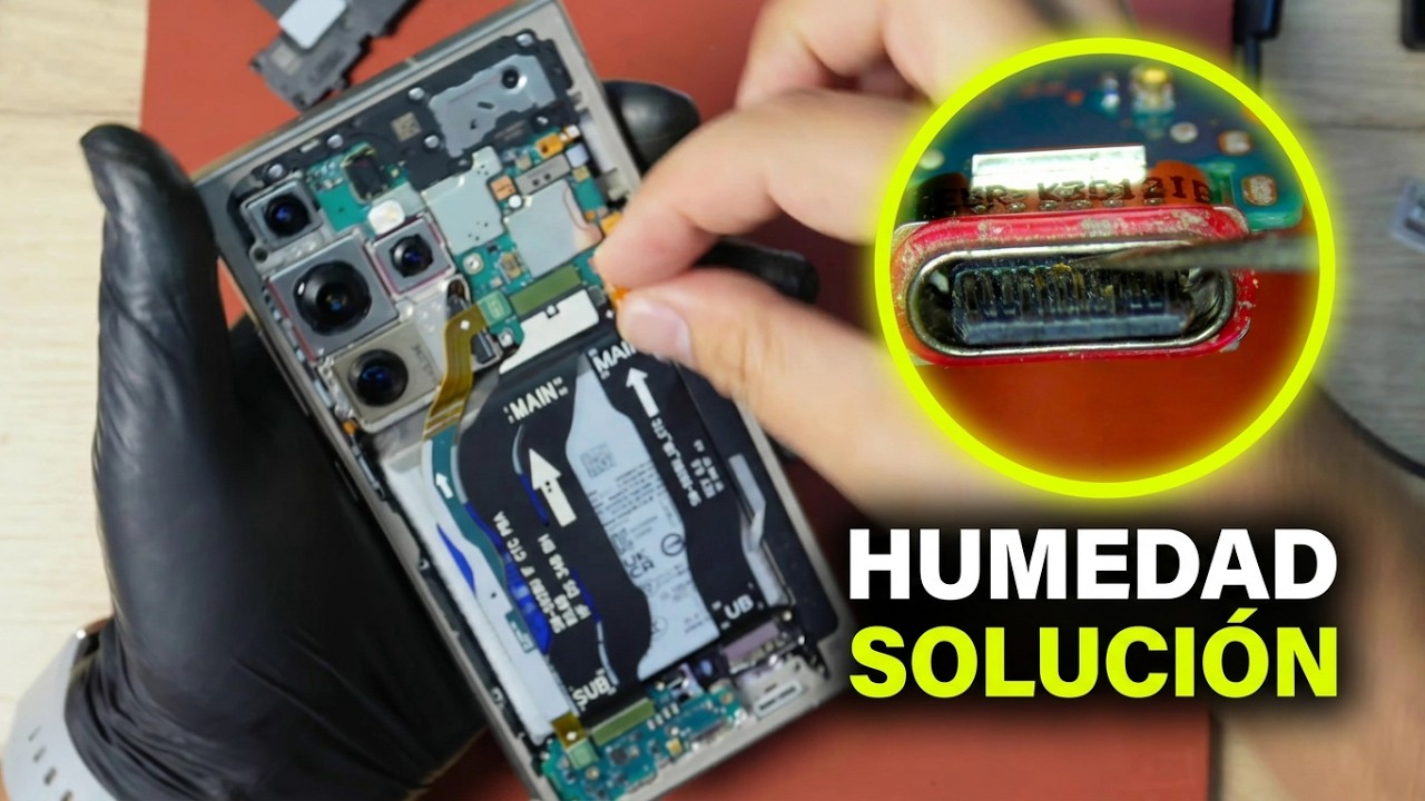 Samsung s24 ultra humedad en el puerto de carga y no activa carga rápida