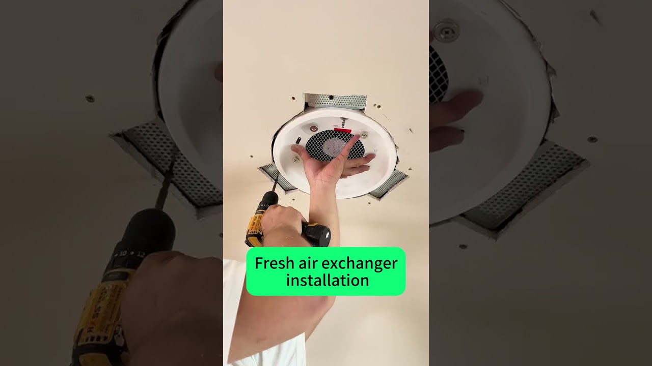 How to quickly install a fresh air exchanger