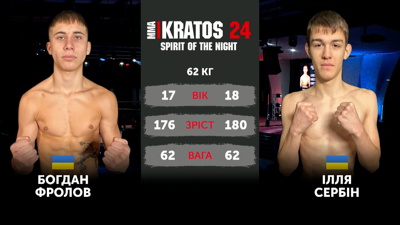 MMA Kratos 24 [ 62 kg ]  Фролов Богдан vs Сербін Ілля