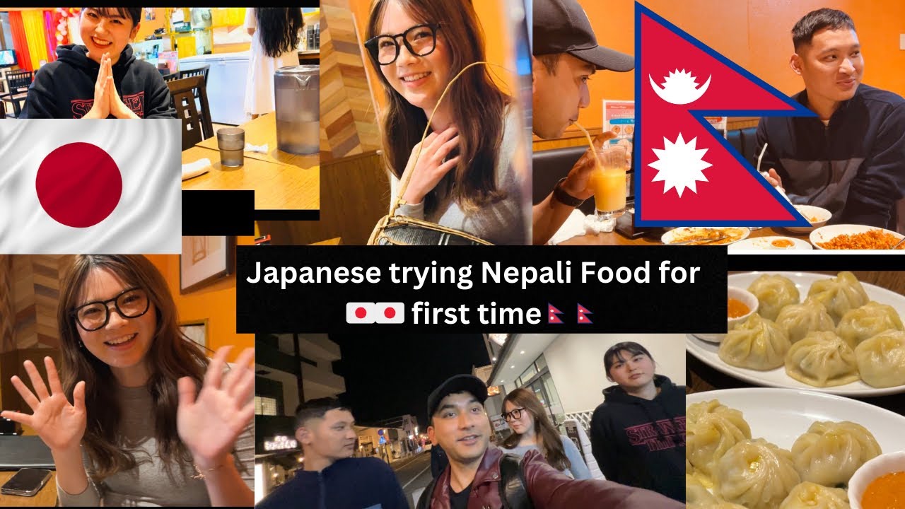 Japanese friends trying Nepali food for first time.Lets see the reaction..!!
