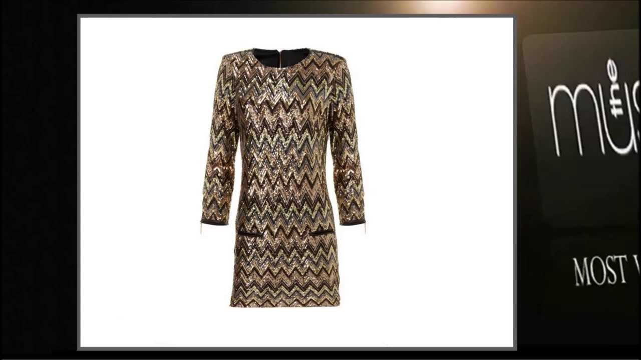 Feestjurkje | Sequin ZigZag Party Dress