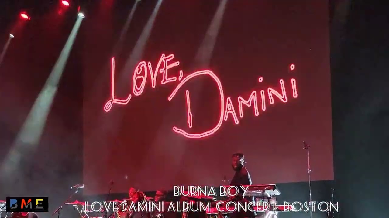 Burna Boy Love damini Album concert Boston #burnaboy