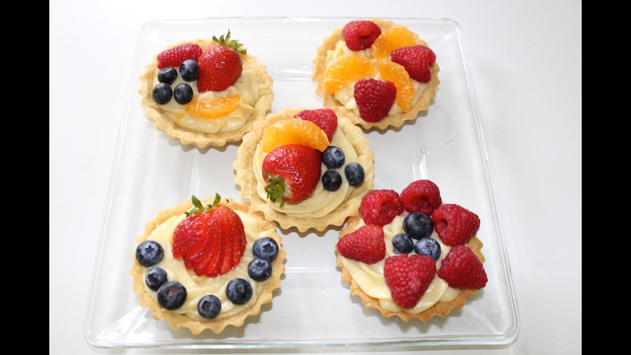 Tartaletas con crema pastelera - Receta navideña - La receta de la abuelita