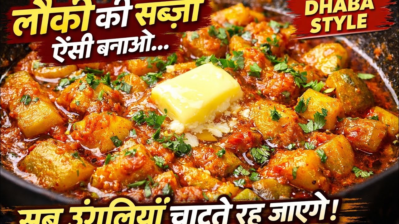 5 Minute Me Banaye Tasty Lauki Ki Sabji Ghar Jaisi Nahi Dhaba Style