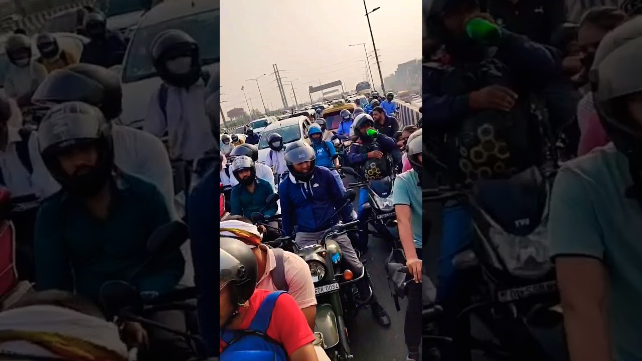Noida Traffic NH24 chokked 21/04/2025 #traffic #noida Sector 62 #ghaziabad #jdvance