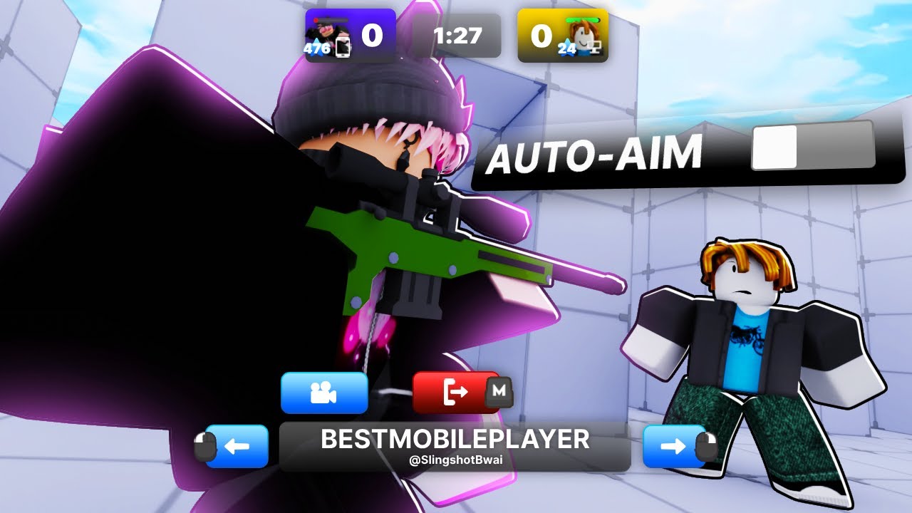 ЛУЧШИЕ мобильные игроки против БЕЗ АВТОСТРЕЛЬБЫ в Roblox Rivals..