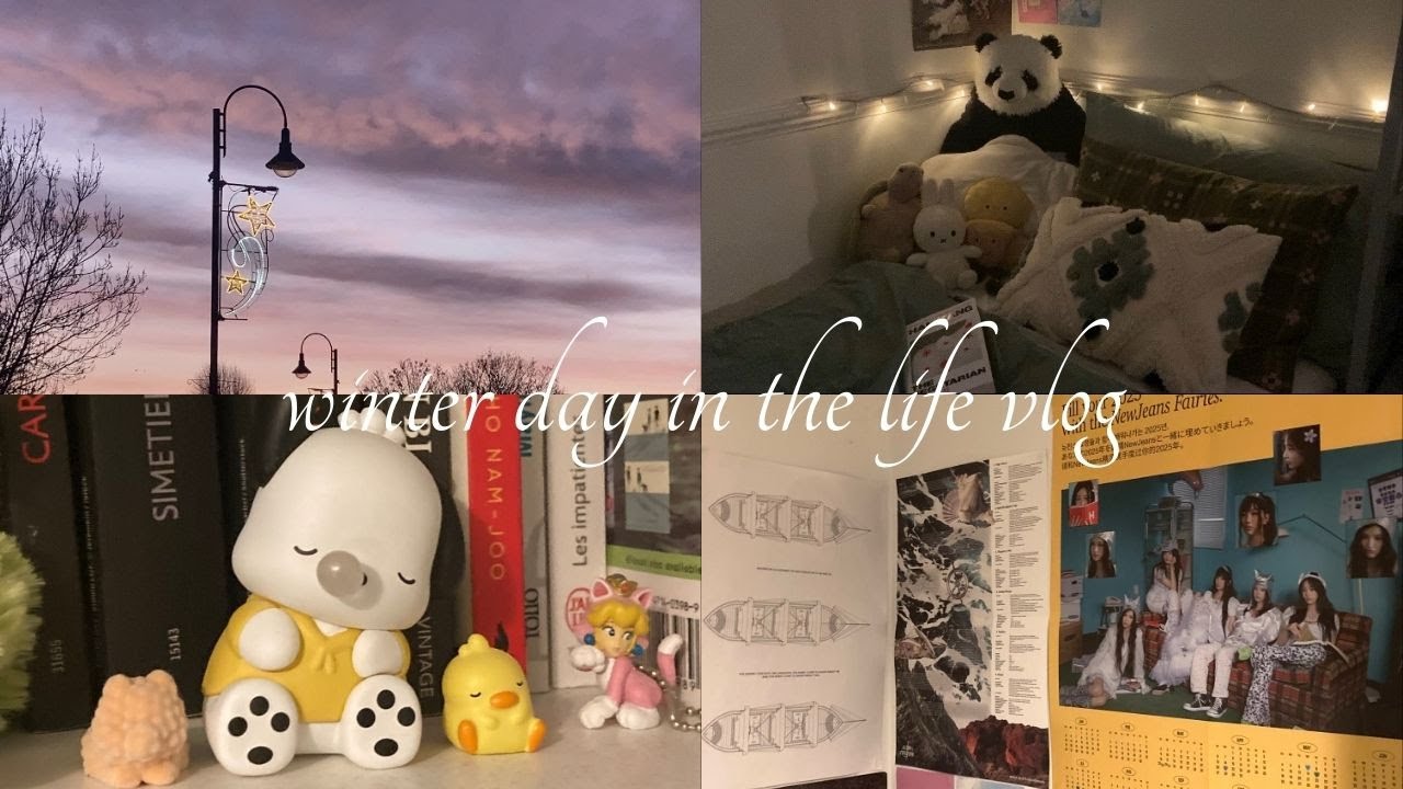 chill winter day in the life vlog | crochet, walks, kpop unboxing, yarn haul, etc.𐙚˙⋆.˚