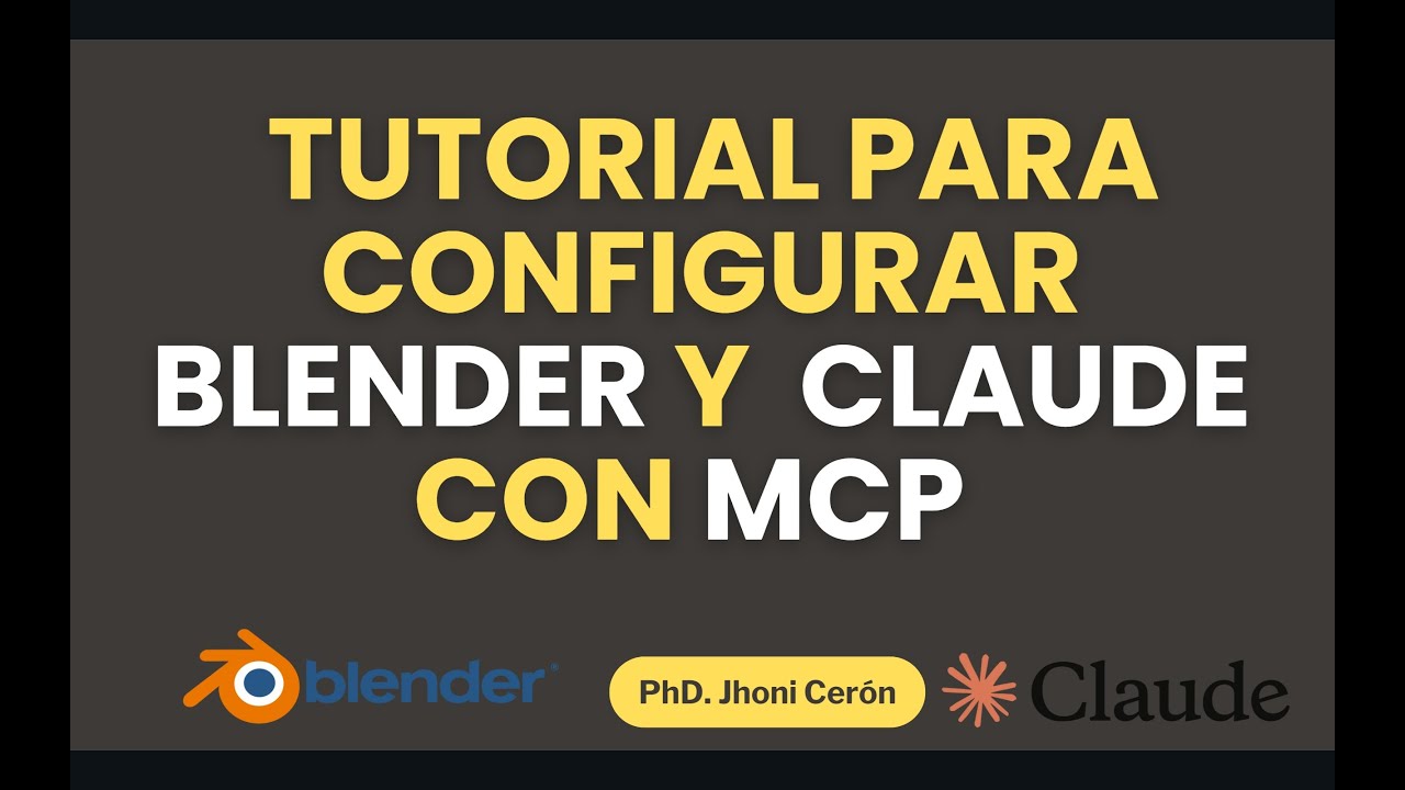 Como configurar BLENDER y CLAUDE por medio de MCP