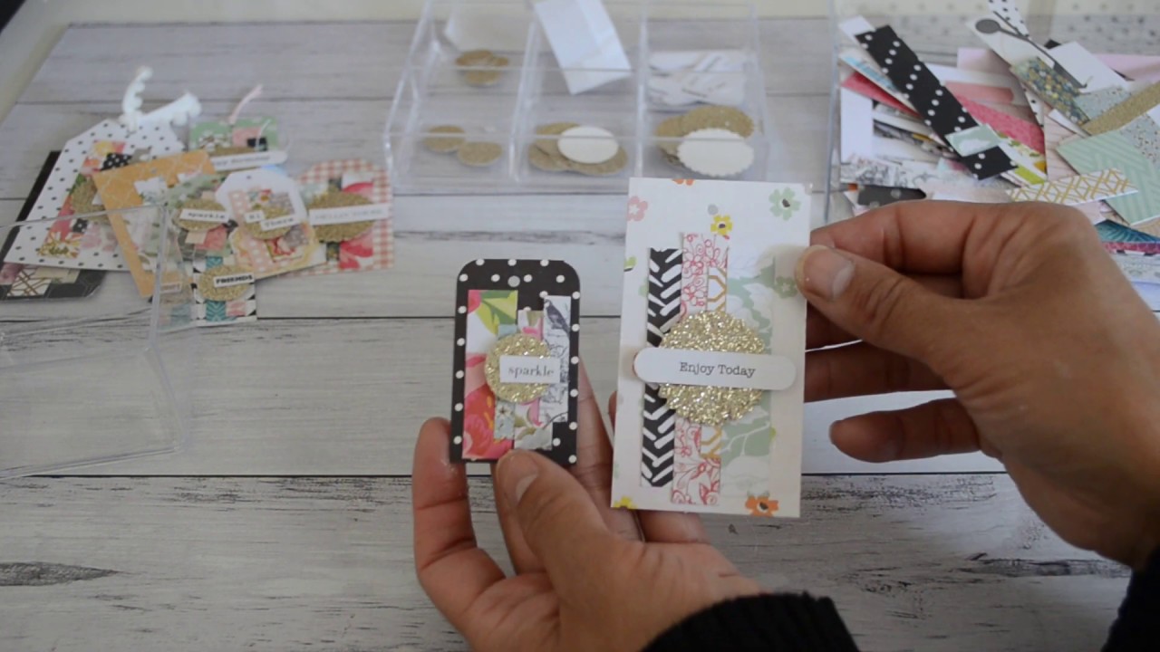 5 Minute DIY Tags | Use your Paper Scraps | Paper Layered Embellished Tags