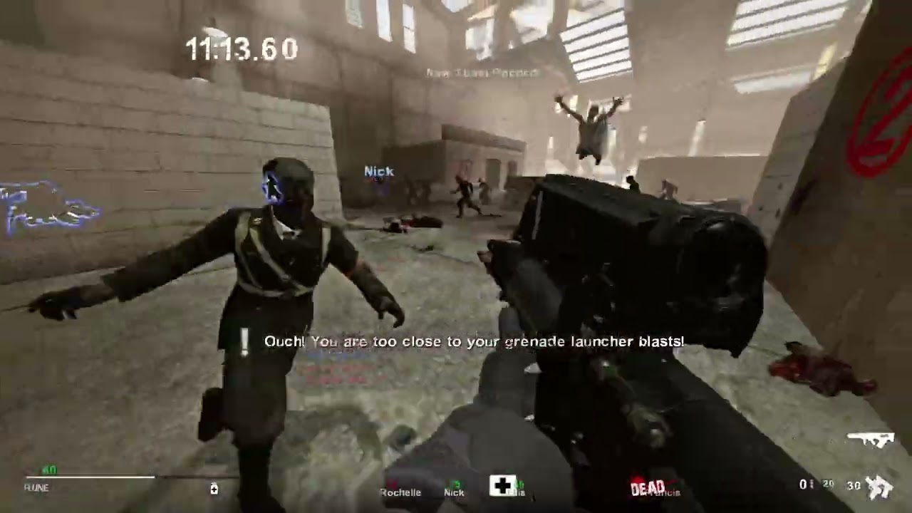 Left 4 Dead 2 Kill house Survival with all 8 survivors Genshin Impact Edit (No commentary)